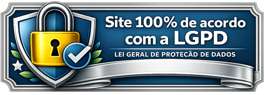 Site 100% de acordo com a LGPD